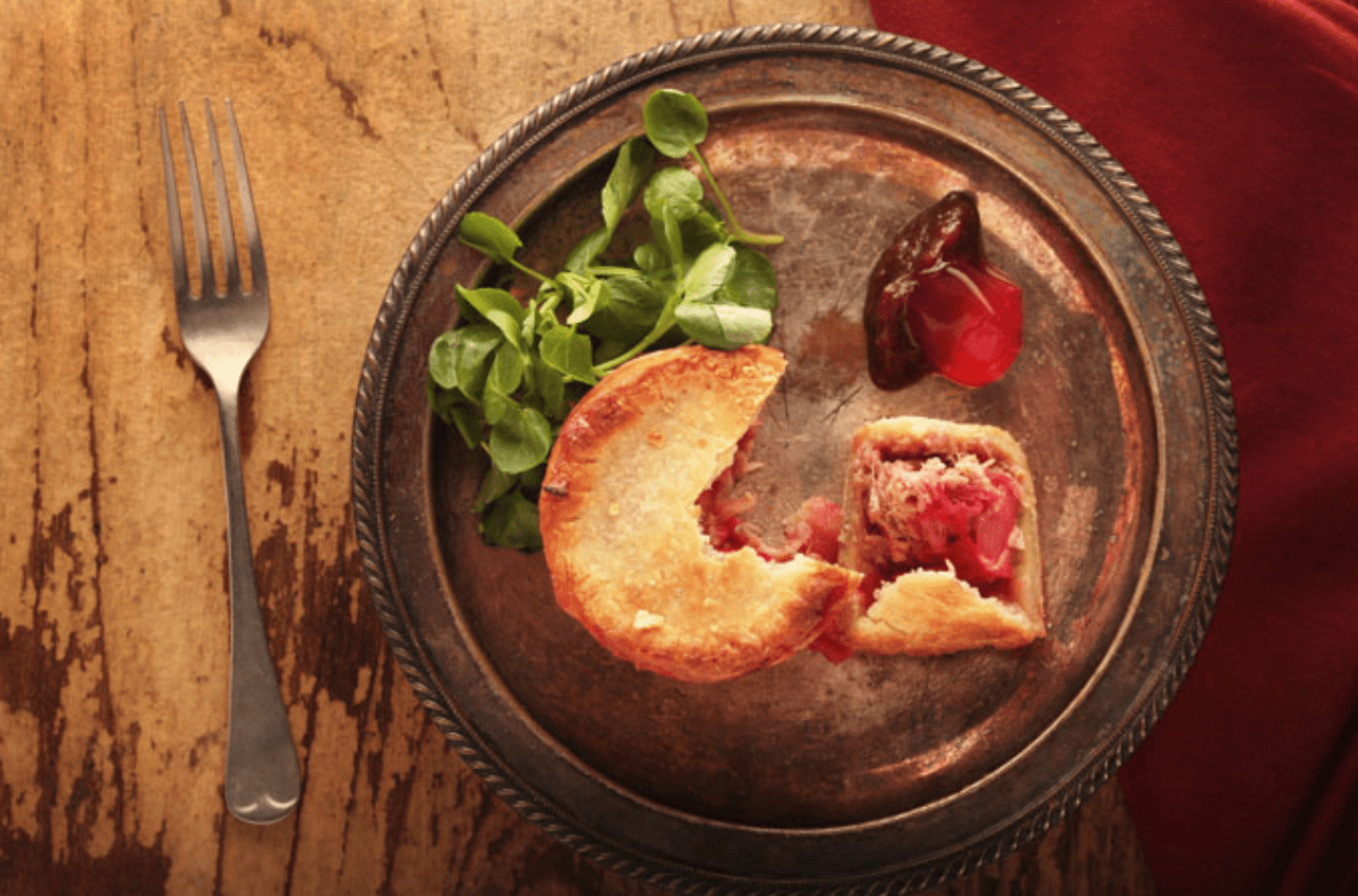 Pork, Rhubarb & Ginger Pork Pies - Oliver Kay