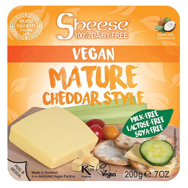 Vegan Bute Island Cheddar Cheese Alternative