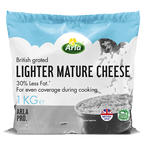 Arla Lite Mature Grated White Cheese