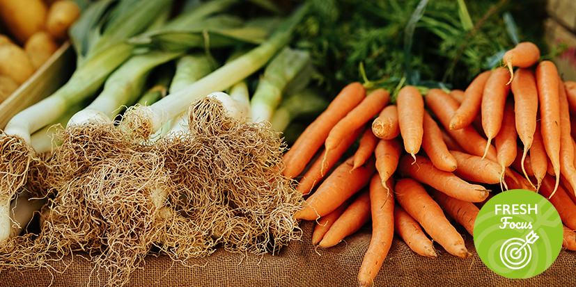 Produce on display