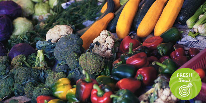 Vegetable selection in display