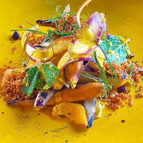 Colourful dish