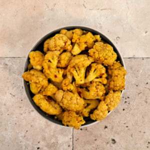 Golden pickled cauliflower
