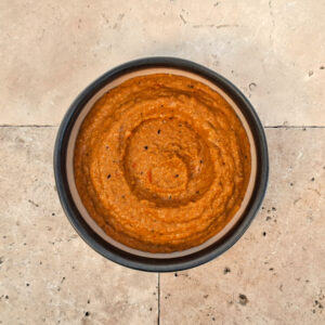 Red pepper muhummara dip