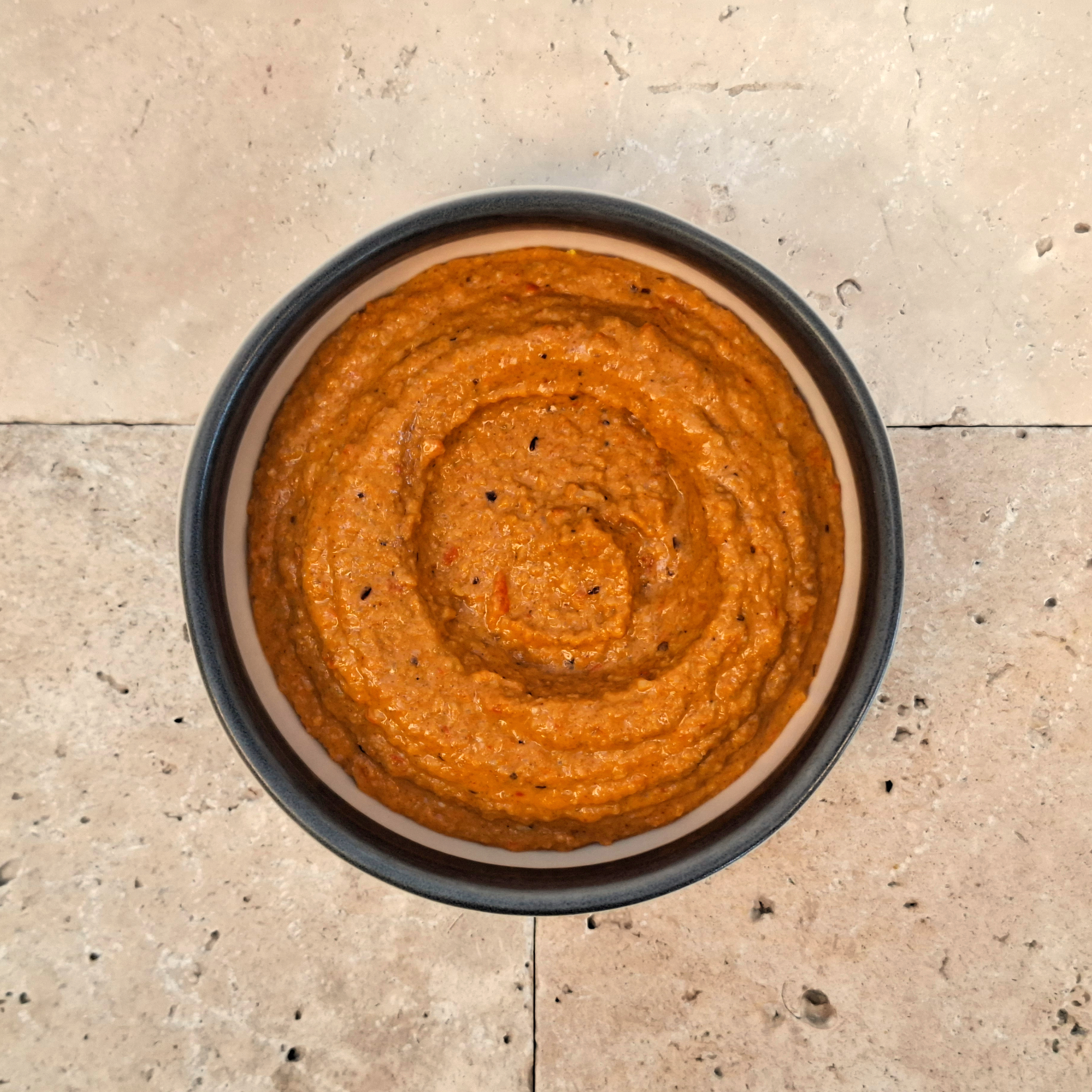 Red pepper muhummara dip