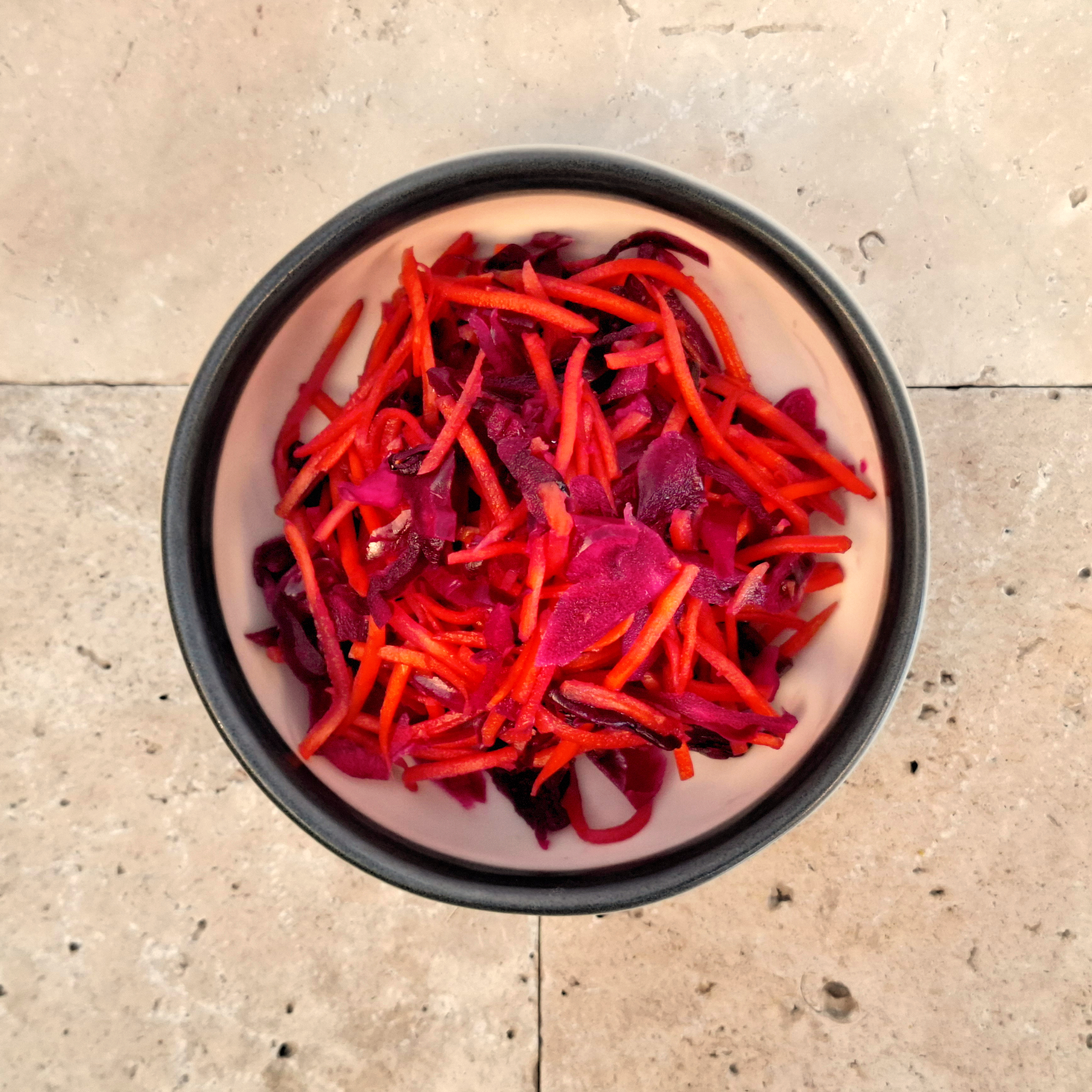 Cabbage and carrot kraut