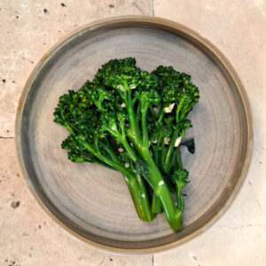 Lemon and garlic dressed tenderstem